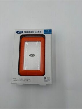 Rugged Mini 5TB Portable External Hard Drive - Orange